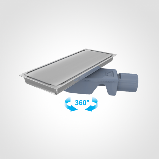 Κανάλι Ντουζιέρας Σιφών Duscheline Neo-S Vision Inox 12x30 cm με Πλευρική Έξοδο 40Φ Αναστρεφόμενη Κανάλι Ντουζιέρας Σιφών Duscheline Neo-S Vision Inox 12x30 cm με Πλευρική Έξοδο 40Φ Αναστρεφόμενη