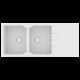 Νεροχύτης Γρανιτένιος Ένθετος Sanitec Ultra Granite 800 116 2B 1D (116X50) Bianco Βαρέως Τύπου με 2 Γούρνες και Μαξιλάρι Νεροχύτης Γρανιτένιος Ένθετος Sanitec Ultra Granite 800 116 2B 1D (116X50) Bianco Βαρέως Τύπου με 2 Γούρνες και Μαξιλάρι