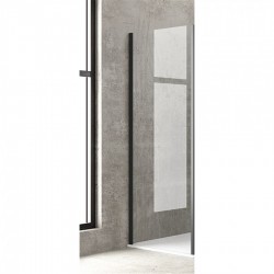 Πλαϊνό Σταθερό Ντουζιέρας 70x190εκ. Flora SN-10 Nero