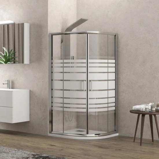 Καμπίνα Ντουζιέρας Karag New Flora 200 80Χ80 cm Ημικυκλική Σεριγραφία με 180cm Ύψος με Κρύσταλλο Ασφαλείας με Χρωμέ Πλαίσιο Καμπίνα Ντουζιέρας Karag New Flora 200 80Χ80 cm Ημικυκλική Σεριγραφία με 180cm Ύψος με Κρύσταλλο Ασφαλείας με Χρωμέ Πλαίσιο