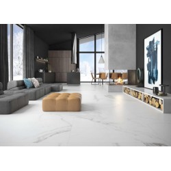 Πλακάκι Palatina Blanco Mate 120x120 Λευκό Μαρμαριζέ Ματ