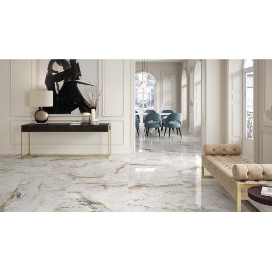 Πλακάκι CR. PISA GOLD 60x120 Λευκό Γυαλιστερό