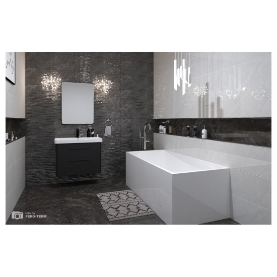Πλακάκι Balmoral Black (Μαύρο) Dune Decor 30Χ90 Γυαλιστερό Μαρμαριζέ Baldocer Retificatto Πλακάκι Balmoral Black (Μαύρο) Dune Decor 30Χ90 Γυαλιστερό Μαρμαριζέ Baldocer Retificatto