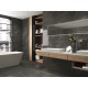 Πλακάκι Balmoral Black (Μαύρο) 30Χ90 Γυαλιστερό Μαρμαριζέ Baldocer Retificatto