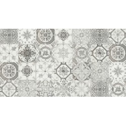 Πλακάκι Nikea Mix 20Χ20 CM Vintage Άσπρο και μαύρο Ματ