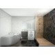 Πλακάκι The Room INF BR6 LP Infinity Brasil A' Retificatto Γυαλιστερό Μαύρο 60x120 Imola Ceramica