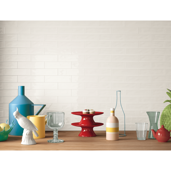 Πλακάκι Slash Imola Ceramica SLSH 73W 7,5x30 cm Λευκό