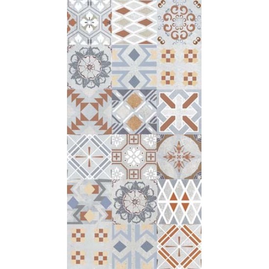 Πλακάκι Azteka 30x60 Γκρι Ματ Decor Patchwork