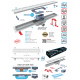 Κανάλι Ντουζιέρας Σιφών Duscheline Premium Vision Full Inox 80cm Ανοξείδωτο Χρωμέ με Πλαίσιο Κανάλι Ντουζιέρας Σιφών Duscheline Premium Vision Full Inox 80cm Ανοξείδωτο Χρωμέ με Πλαίσιο