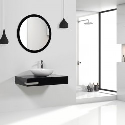 Βάση Επίπλου Μπάνιου Mabo Prestige New 80 cm Κόντρα Πλακέ Με Επένδυση Καπλαμά Δρυς Ρουστίκ Χωρίς Νιπτήρα 