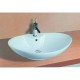Νιπτήρας Επικαθήμενος Πορσελάνης 65x43,5cm Gloria Era 17-0017 Λευκός