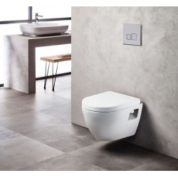 Λεκάνη Κρεμαστή Creavit Razor TP325 Πορσελάνης Χωρίς Κάλυμμα Λευκή