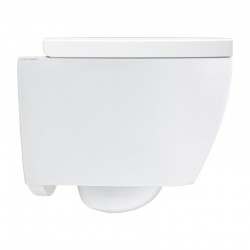 Λεκάνη Κρεμαστή Scarabeo Moon Rimless Clean Flush 552400C-300 Με Κάλυμμα Βακελίτη Soft Close Λευκή