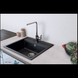 Ένθετος Νεροχύτης Γρανιτένιος Schock Cristalite Manhattan 49x51cm Asphalt