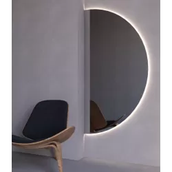 Outlet Κρεμαστός Καθρέπτης Moon Φ100 εκ. χωρίς Led