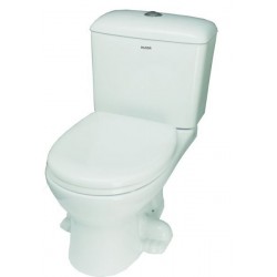 Λεκάνη Παιδική Huida Bebe Λευκή Πισωστόμια Με Καζανάκι και Κάλυμμα 27-9229