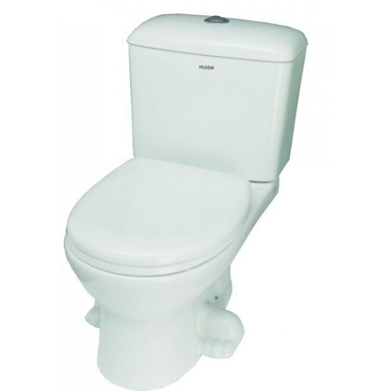 Λεκάνη Παιδική Huida Bebe Λευκή Πισωστόμια Με Καζανάκι και Κάλυμμα 27-9229