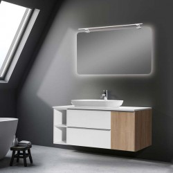 Καθρέπτης Επίπλου Μπάνιου Mabo Simba 130 cm Με Φωτιστικό 