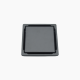 Σχάρα Duscheline Τετράγωνη Santo 15x15 mm με έξοδο Φ 100mm DU-698100 Μαύρη Ματ
