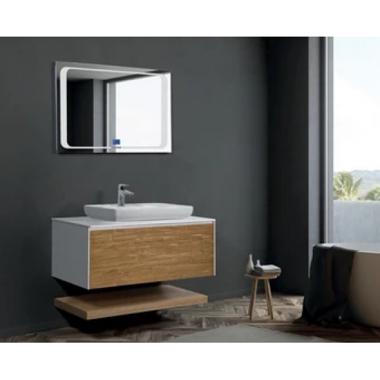Σετ Έπιπλο Μπάνιου Βάση Και Καθρέπτης Mabo Slim Line 80 cm Κόντρα Πλακέ Θαλάσσης Με 3D Επιφάνεια Καπλαμά Και Με Ράφι Σετ Έπιπλο Μπάνιου Βάση Και Καθρέπτης Mabo Slim Line 80 cm Κόντρα Πλακέ Θαλάσσης Με 3D Επιφάνεια Καπλαμά Και Με Ράφι