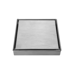 Σιφώνι Δαπέδου Orabella Square 13x13 Brushed Nickel