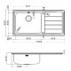 Νεροχύτης Ένθετος Apell Linear Δεξιός 8515 R-110 100x50 Inox Σατινέ Νεροχύτης Ένθετος Apell Linear Δεξιός 8515 R-110 100x50 Inox Σατινέ