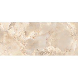 Πλακάκι Onice Reale Ambra Tagina Retificatto Γυαλιστερό 120x60 Μπεζ