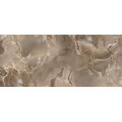Πλακάκι Onice Reale Opale Tagina Retificatto Γυαλιστερό 120x60 Καφέ