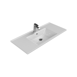 Επικαθήμενος Νιπτήρας Πορσελάνης 100x45cm Cerastyle Arte 67600-u Λευκό