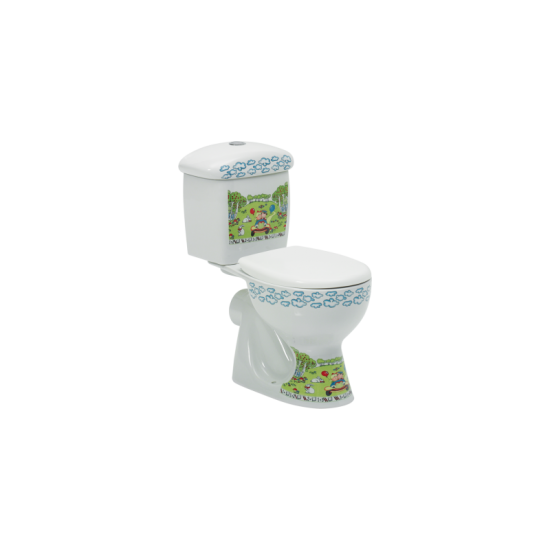 Λεκάνη Δαπέδου με καζανάκι Cerastyle 008100-pw-61 Πισωστόμια Παιδική Λεκάνη Δαπέδου με καζανάκι Cerastyle 008100-pw-61 Πισωστόμια Παιδική