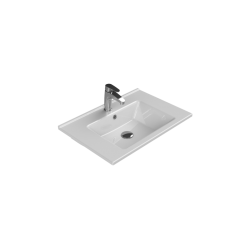 Νιπτήρας Επίπλου Πορσελάνης 65x45cm Cerastyle Arte 67300-u Λευκό