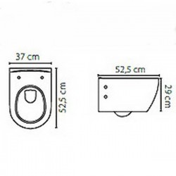 Λεκάνη Κρεμαστή Cerastyle City Rimless 01910Α-w-97 με Κάλυμμα Αντιβακτηριακό Slim Soft Close Πορσελάνης Γκρί Ματ Λεκάνη Κρεμαστή Cerastyle City Rimless 01910Α-w-97 με Κάλυμμα Αντιβακτηριακό Slim Soft Close Πορσελάνης Γκρί Ματ