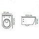 Λεκάνη Κρεμαστή Cerastyle City Rimless 018800 με Κάλυμμα Αντιβακτηριακό Duroplast slim Soft Close Πορσελάνης Λευκή Λεκάνη Κρεμαστή Cerastyle City Rimless 018800 με Κάλυμμα Αντιβακτηριακό Duroplast slim Soft Close Πορσελάνης Λευκή