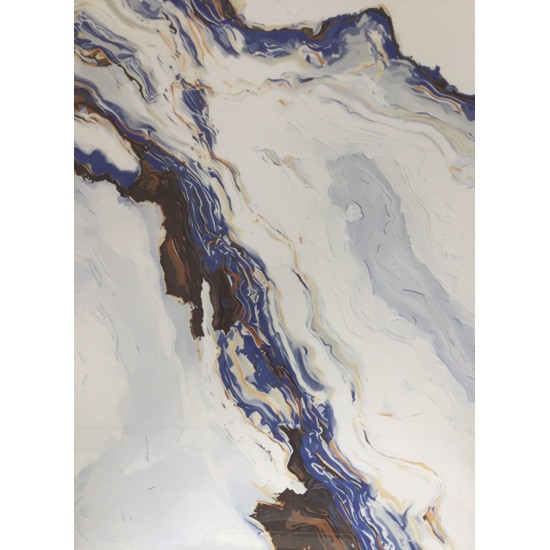 Πλακάκι Palermo Ocean 60Χ120 Όνυχας Μπλε Γυαλιστερό Rettificato