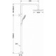 Στήλη Ντουζ Ορειχάλκινη Grenada 00-2960 Black Matt (Μαύρη Ματ) Modea by Viospiral με Κολώνα 100-135 εκ. Κυκλική 2 Εξόδων χωρίς Μπαταρία , Κολώνα Ρυθμιζόμενου Ύψους, Ανακλινόμενη Κεφαλή Nτους Φ22, Τηλέφωνο με Στήριγμα και Σπιράλ 1,5 Μέτρου