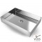 Voss Aldo V1255-111 Επικαθήμενος Νιπτήρας Inox Brushed 55x38