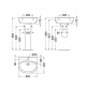 Κρεμαστός Νιπτήρας Πορσελάνης 50x43cm Ideal Standard Ulysse W409401 Λευκό Κρεμαστός Νιπτήρας Πορσελάνης 50x43cm Ideal Standard Ulysse W409401 Λευκό