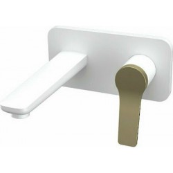 Μπαταρία Νιπτήρος Εντοιχισμού Andare Karag WNW148073PH-B Λευκό - Bronze