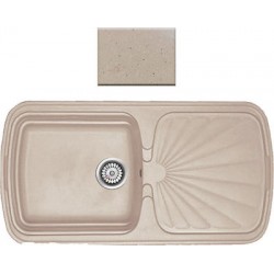 Ένθετος Νεροχύτης Γρανιτένιος Συνθετικός Sanitec 306 Classic 97x51 Granite Cappucccino