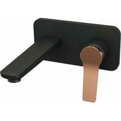 Μπαταρία Νιπτήρος Εντοιχισμού Andare Karag WNW148073PA-RG Black - Rose Gold