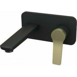 Μπαταρία Νιπτήρος Εντοιχισμού Andare Karag WNW148073PA-B Black - Bronze