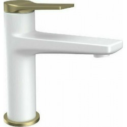 Μπαταρία Νιπτήρα Αναμεικτική Karag Andare WNW168073PH-B Λευκό - Bronze