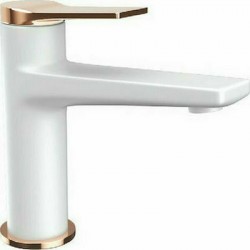 Μπαταρία Νιπτήρα Αναμεικτική Karag Andare WNW168073PH-RG Λευκό - Rose Gold