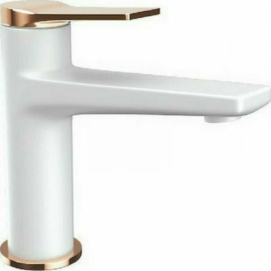 Μπαταρία Νιπτήρα Αναμεικτική Karag Andare WNW168073PH-RG Λευκό - Rose Gold Μπαταρία Νιπτήρα Αναμεικτική Karag Andare WNW168073PH-RG Λευκό - Rose Gold