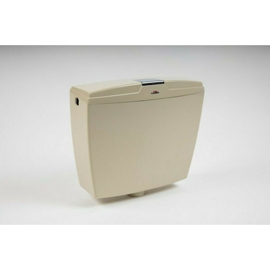 Καζανάκι Kariba 2008 Πλαστικό Επiτοίχιο Υψηλής Πιέσεως Champagne (Μπεζ) Μονής Ροής