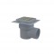 ΣΙΦΩΝΙ ΔΑΠΕΔΟΥ ΤΕΤΡ. ΣΧΑΡΑ ΙΝΟΧ 15 X 15 CM Φ110 ΜΕ ΜΟΝΩΣΗ